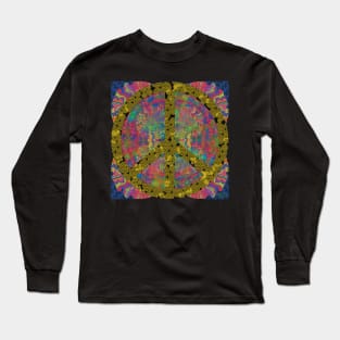 Flower of Life Peace Symbol Long Sleeve T-Shirt